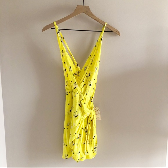 NWT Free People Tango at Night Yellow Romper - Picture 6 of 10